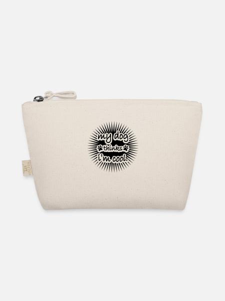 Dog thinks in the cool - Organic Pouch - nature - Front