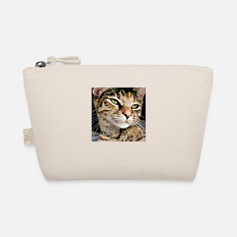 Tabby Katze Porträt Bio-Täschchen