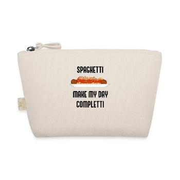 Spaghetti machen alles Completti Ironic Quote - Bio-Täschchen - Natur - Vorne