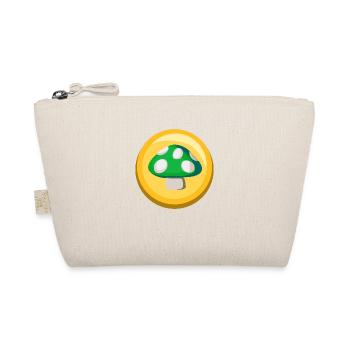 Grüner Pilz Sticker Icon - Bio-Täschchen - Natur - Vorne