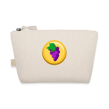 Weintrauben Sticker Frucht Obst Icon - Bio-Täschchen - Natur - Vorne