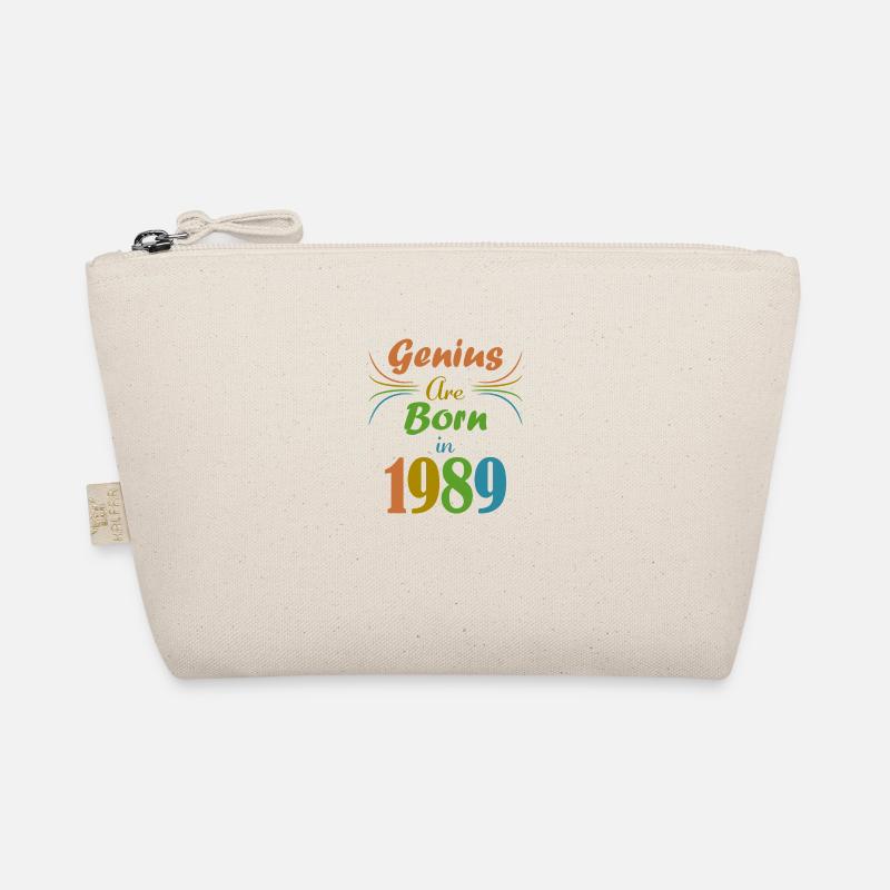 genius geboren 1989 - Bio-Täschchen - Natur