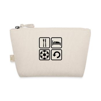 Icons Eat Sleep Football - Organic Pouch - nature - Front