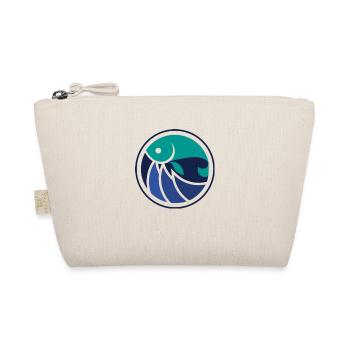 fishing fishing fishing motif logo - Organic Pouch - nature - Front