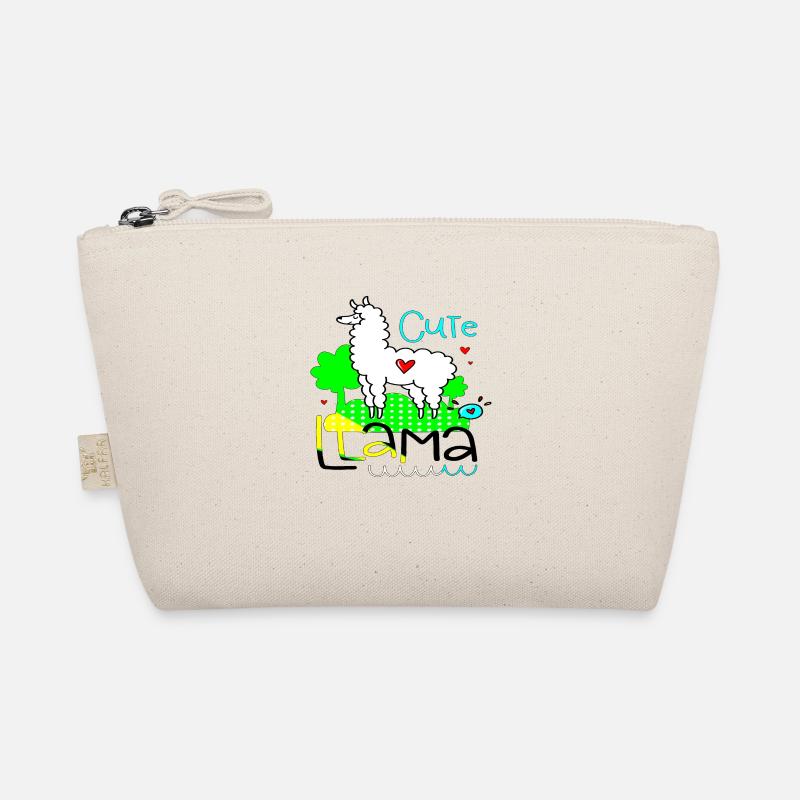 cute llama positive thoughts happy Organic Pouch