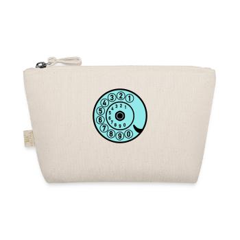 Dial Vintage Phone Call Retro Technology - Organic Pouch - nature - Front
