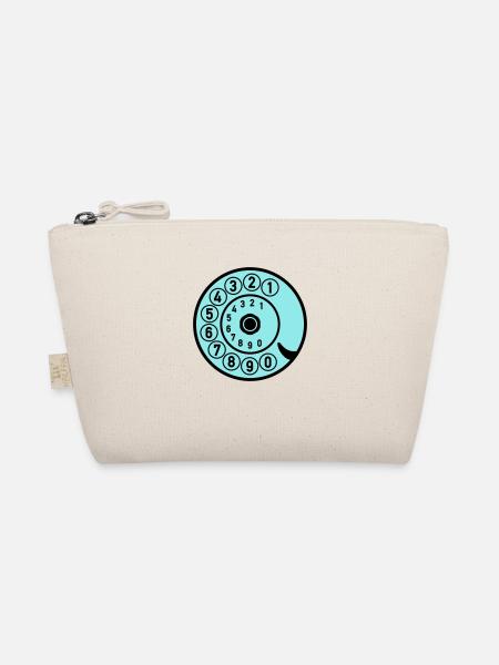 Dial Vintage Phone Call Retro Technologie - Trousse biologique - nature - Devant