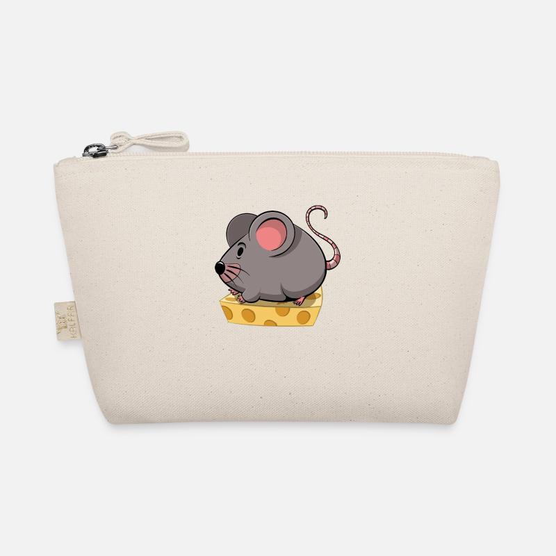 Mouse Cartoon - Organic Pouch - nature