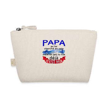 Papa le cadeau idéal c'est moi - Trousse biologique - nature - Devant