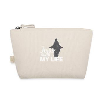 Jesus saved my Life - Organic Pouch - nature - Front