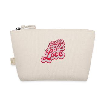 Quote do small things - Organic Pouch - nature - Front