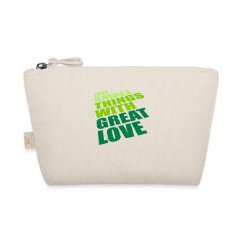 Quote do small things - Organic Pouch - nature - Front
