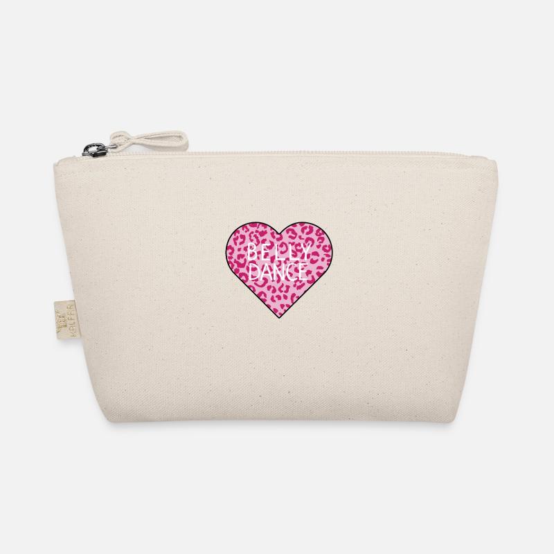 Belly Dance Lover leopard heart Organic Pouch