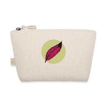 Minimal Feather Summer Trendy Colors - Organic Pouch - nature - Front