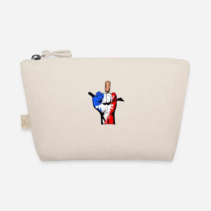 Hand blue white red Organic Pouch