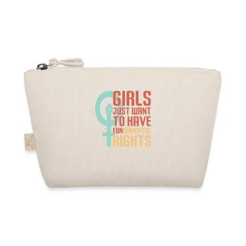 Girls just want to have Fundamental Rights - Organic Pouch - nature - Front