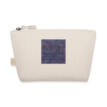 Pink Geo Tie Dye Pattern - Organic Pouch - nature - Front