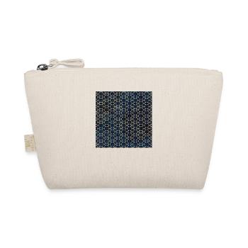 Gold Geo Tie Dye Pattern - Organic Pouch - nature - Front