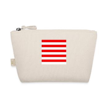 Bandes de drapeau rouges et blanches de couleur USA - Trousse biologique - nature - Devant