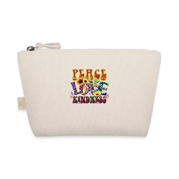 Paix Amour Gentillesse hippie paix - Trousse biologique - nature - Devant