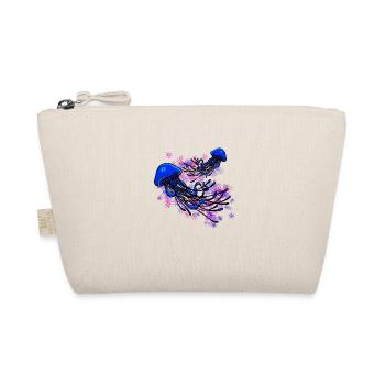 Beautiful jellyfish design in blue and stars - Organic Pouch - nature - Front