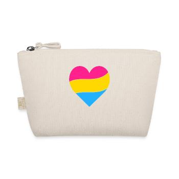 Pan Herz | Pride - Bio-Täschchen - Natur - Vorne