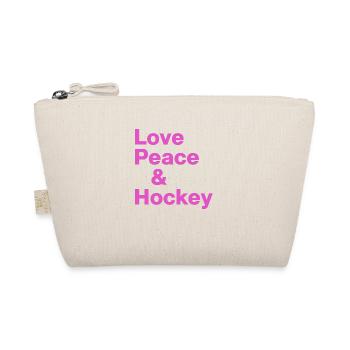 feldhockey hockey fieldhockey love peace hockey - Bio-Täschchen - Natur - Vorne