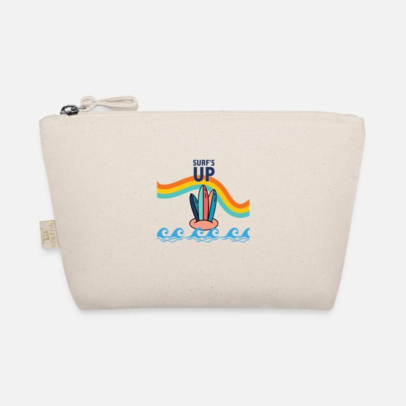 rainbow surfboard Organic Pouch