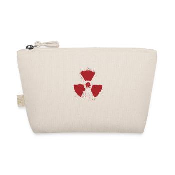 Splatter Radioactive Warning Symbol - Organic Pouch - nature - Front
