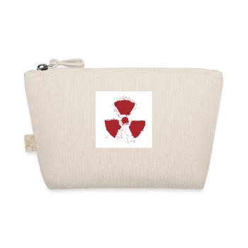 Splatter Radioactive Warning Symbol - Organic Pouch - nature - Front