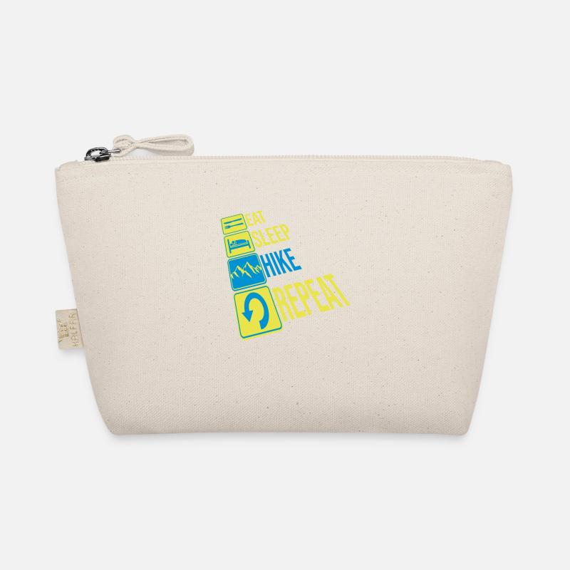 Hiking mountains repeat daily Organic Pouch