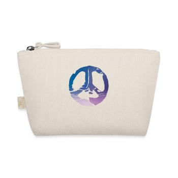 Peace Peace Sign Love Harmony Symbol 3 - Organic Pouch - nature - Front