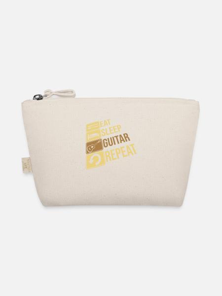 Guitarist Eat Sleep Repeat - Organic Pouch - nature - Front