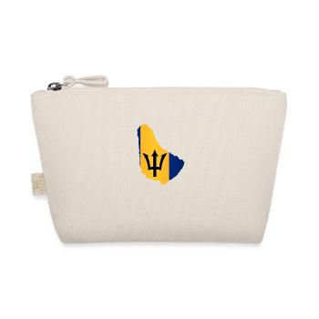 Barbados Inseln in Silhouette mit Flagge - Bio-Täschchen - Natur - Vorne