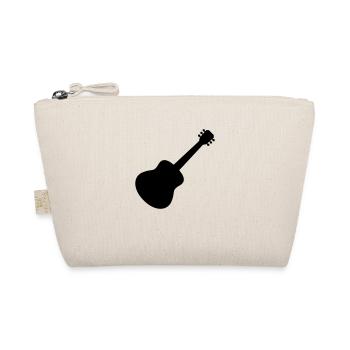 Silhouette Gitarrist Gitarre spielen - Bio-Täschchen - Natur - Vorne