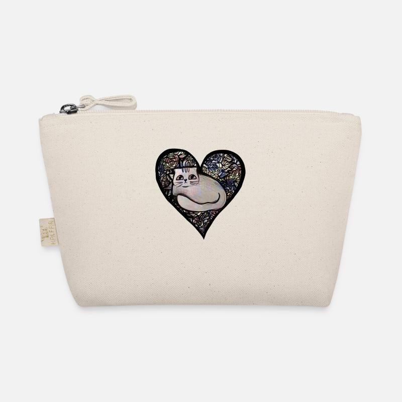White Kitty Cat Organic Pouch