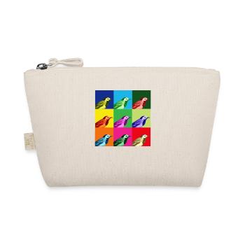 Bachstelze Profil Popart Kunst - Bio-Täschchen - Natur - Vorne