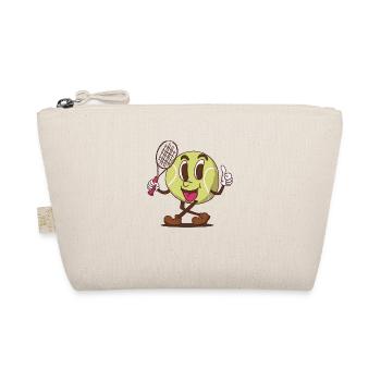 funky balle de tennis cartoon face - Trousse biologique - nature - Devant
