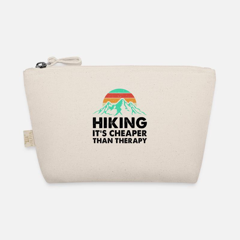 Hiking It's Cheaper Than Therapy Trekking Mountain Bio-Täschchen