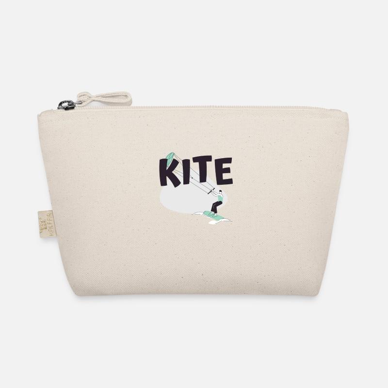 Kitesurf | logo et dessin Kite pour Kitesurfer Trousse biologique