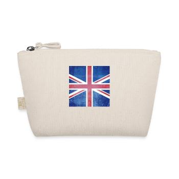 Grunge Union Jack British Flag - Organic Pouch - nature - Front