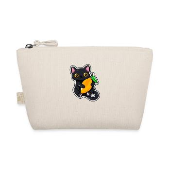 Cat embraces a mango - Organic Pouch - nature - Front