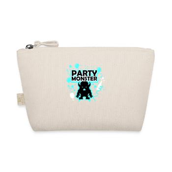 Party monster light blue - Organic Pouch - nature - Front
