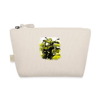Motorcycle GS black yellow - Organic Pouch - nature - Front