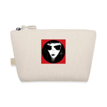 Femme en noir et blanc cerclée de rouge - Trousse biologique - nature - Devant