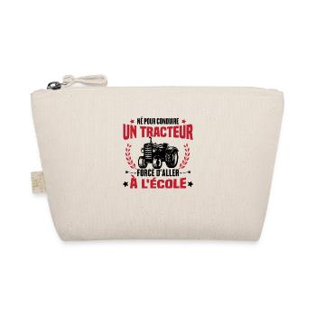 Né Pour Conduire Un Tracteur Cadeau Humour - Trousse biologique - nature - Devant