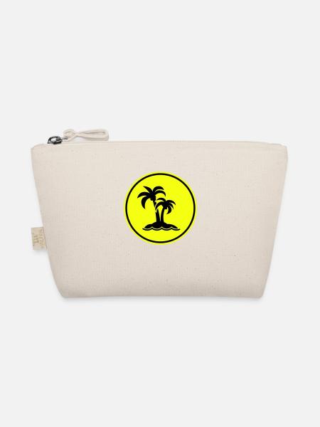 palm island symbol - Organic Pouch - nature - Front