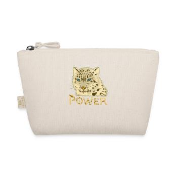 Power, Kraft, Energie, Raubkatze, Großkatze, Kopf - Bio-Täschchen - Natur - Vorne