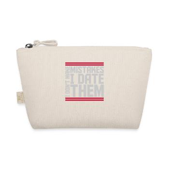 Date Mistakes Quote Logo - Organic Pouch - nature - Front