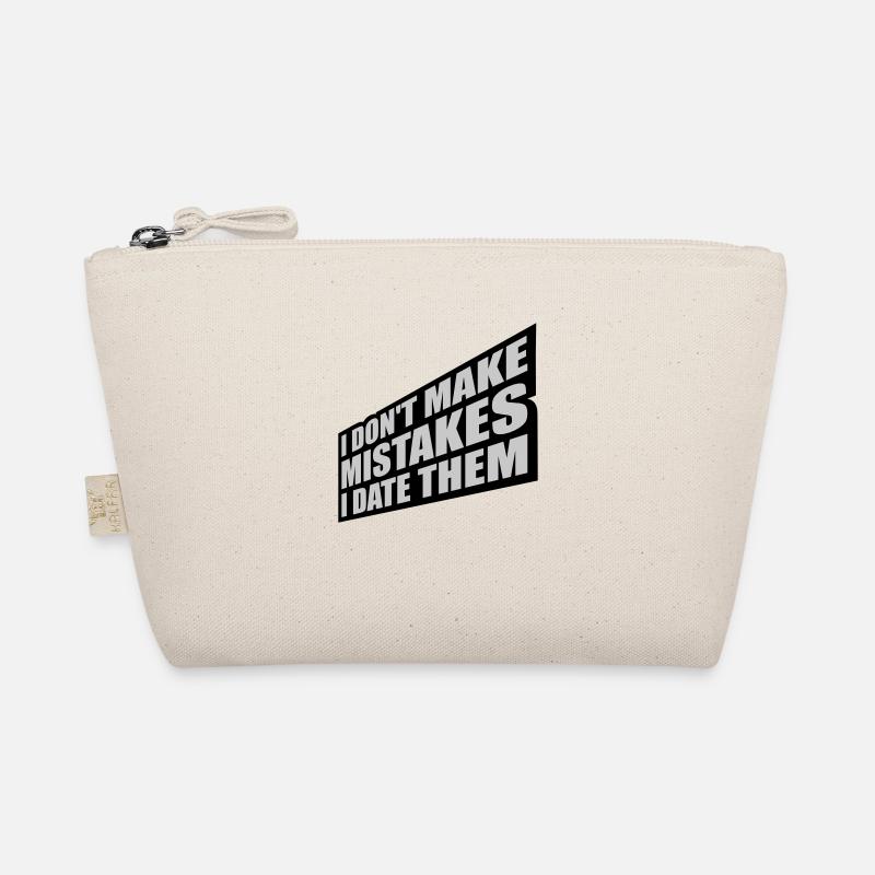 Date Mistakes Quote Logo Organic Pouch